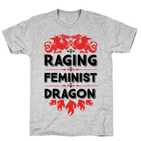 Raging Feminist Dragon T-Shirt