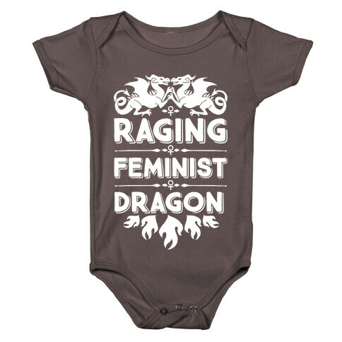 Raging Feminist Dragon Baby One-Piece