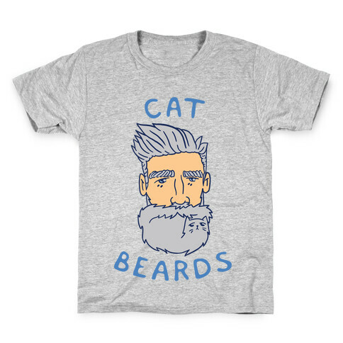 Grey Cat Beards Kids T-Shirt