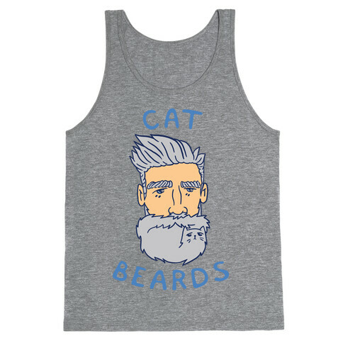 Grey Cat Beards Tank Top