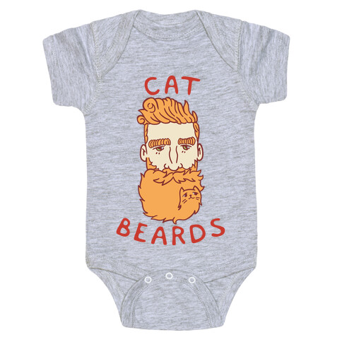 Ginger Cat Beards Baby One-Piece