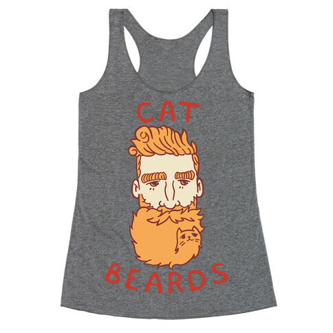 Ginger Cat Beards Racerback Tank Top