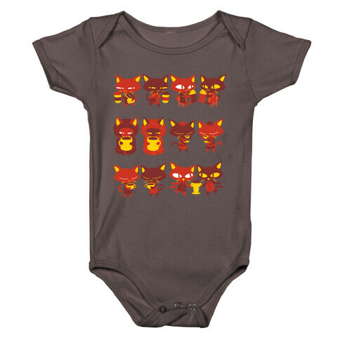 Coffee Cats Baby One-Piece