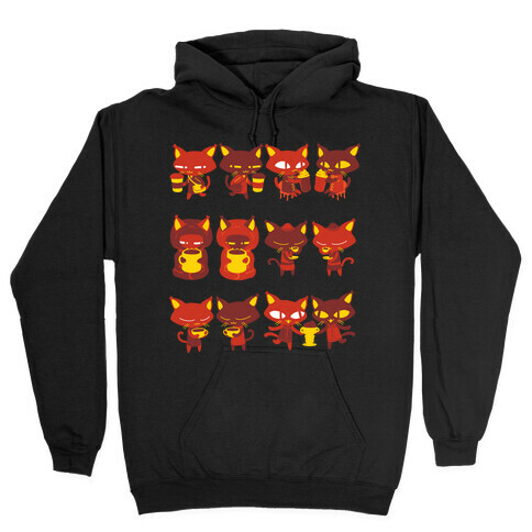 Coffee Cats Hooded Sweatshirt