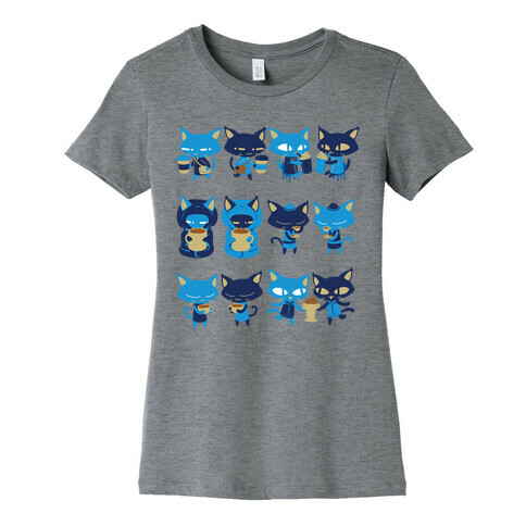 Coffee Cats Womens T-Shirt