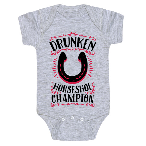 Drunken Horseshoe Champion Baby One-Piece