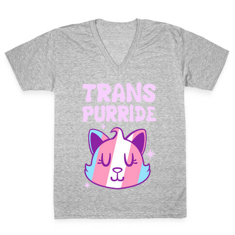 Trans Purride V-Neck Tee Shirt