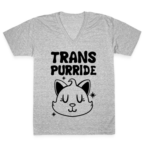 Trans Purride V-Neck Tee Shirt