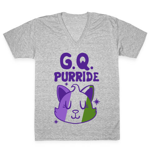 Genderqueer Purride V-Neck Tee Shirt