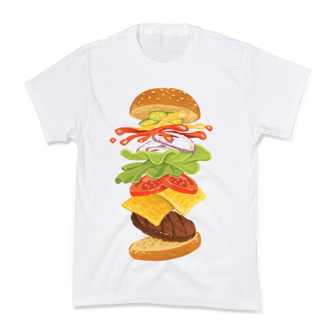 Anatomy Of A Burger Kids T-Shirt