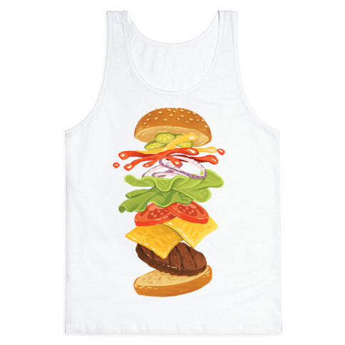 Anatomy Of A Burger Tank Top