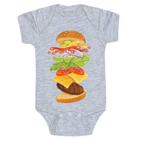 Anatomy Of A Burger Baby One-Piece