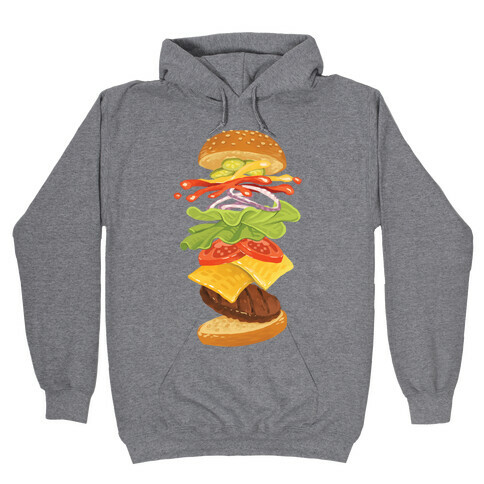 Anatomy Of A Burger Hooded Sweatshirt