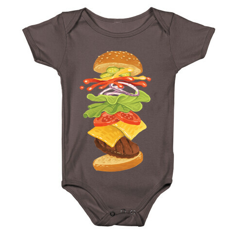 Anatomy Of A Burger Baby One-Piece