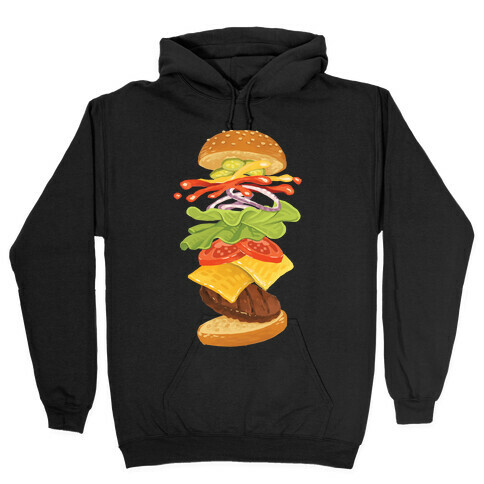 Anatomy Of A Burger Hooded Sweatshirt