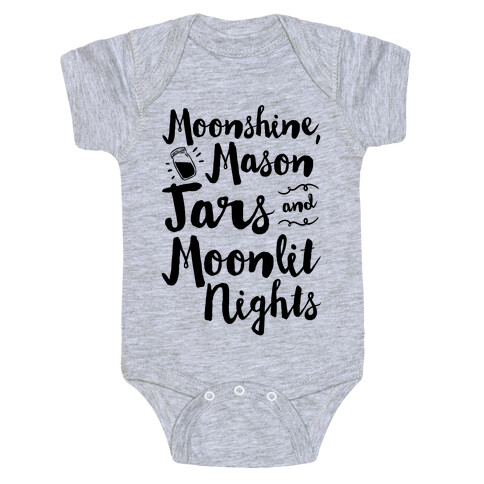 Moonshine, Mason Jars and Moonlit Nights Baby One-Piece