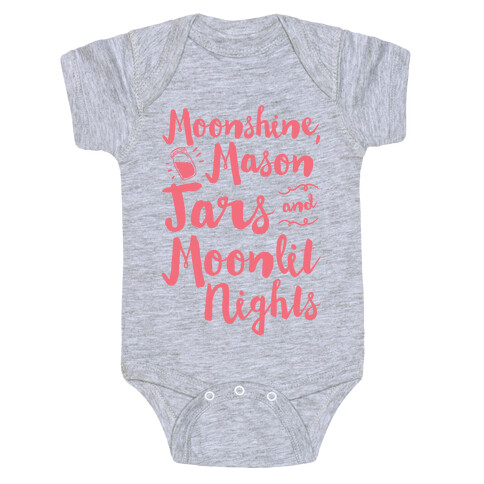 Moonshine, Mason Jars and Moonlit Nights Baby One-Piece