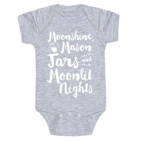 Moonshine, Mason Jars and Moonlit Nights Baby One-Piece