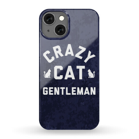 Crazy Cat Gentleman Phone Case