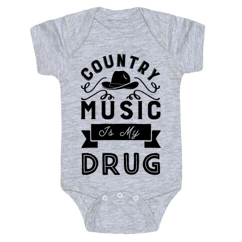 Country Music Is My Drug Baby One-Piece