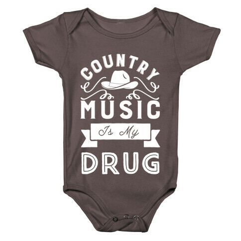 Country Music Is My Drug Baby One-Piece