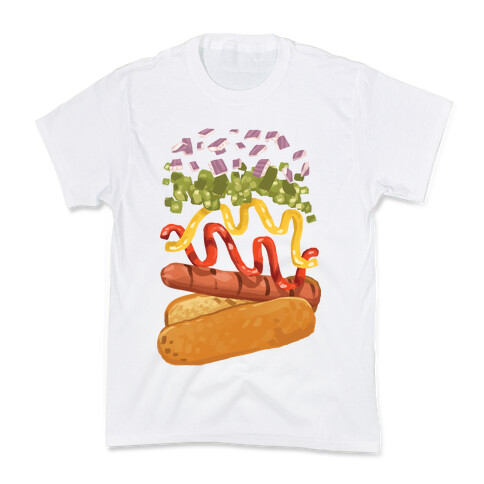 Anatomy Of A Hot Dog Kids T-Shirt