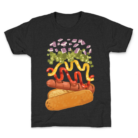 Anatomy Of A Hot Dog Kids T-Shirt