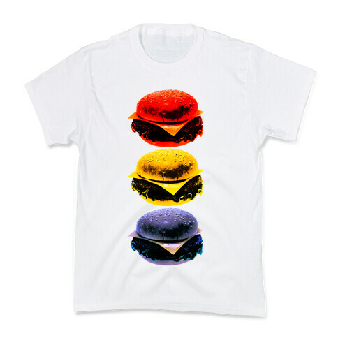 Primary Color Burgers Kids T-Shirt