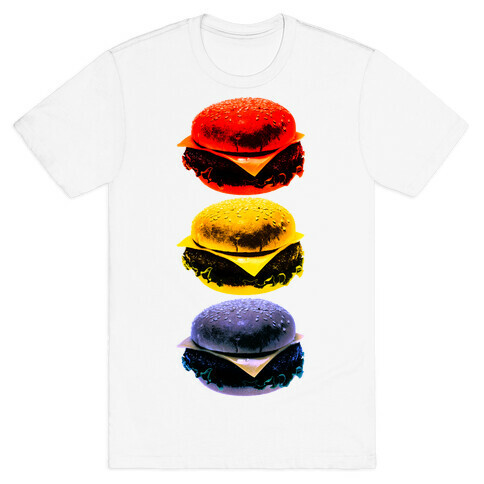 Primary Color Burgers T-Shirt