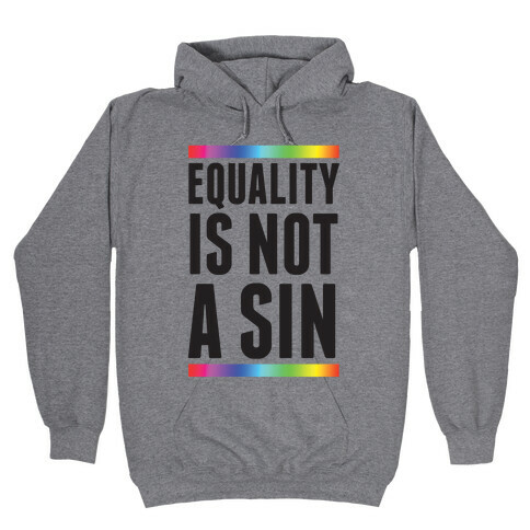 Equality Is Not A Sin Hooded Sweatshirt