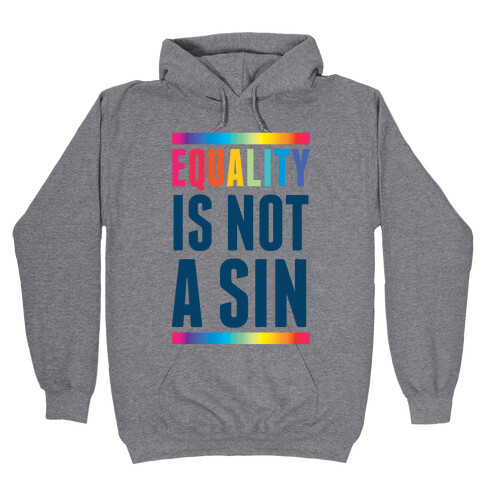 Equality Is Not A Sin Hooded Sweatshirt