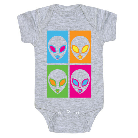 Pop Art Aliens Baby One-Piece