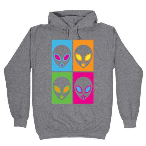Pop Art Aliens Hooded Sweatshirt