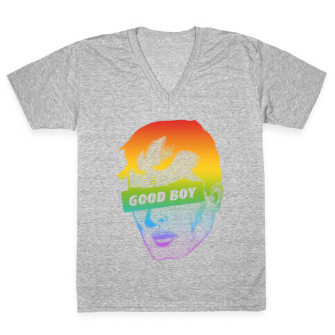 Good Boy (Rainbow) V-Neck Tee Shirt