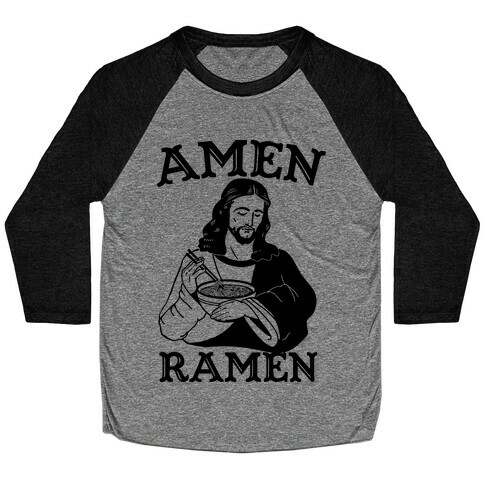 Amen Ramen Baseball Tee