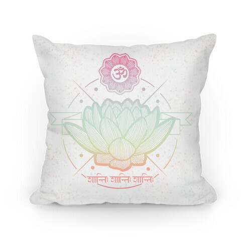 Om Shanti Shanti Shanti Pillow