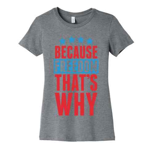 Because Freedom That's Why Womens T-Shirt