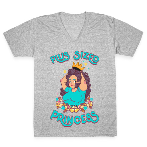 Plus Sized Princess V-Neck Tee Shirt