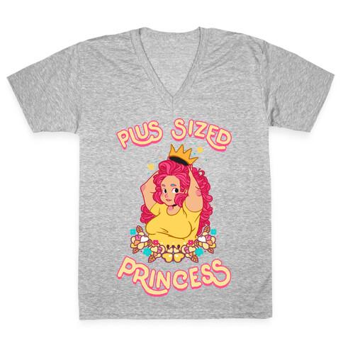 Plus Sized Princess V-Neck Tee Shirt