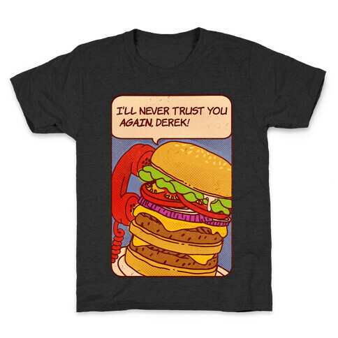 Burger Pop Art Comic Panel Kids T-Shirt