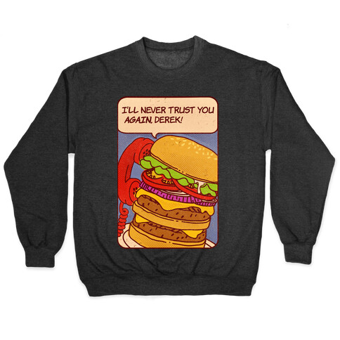 Burger Pop Art Comic Panel Pullover