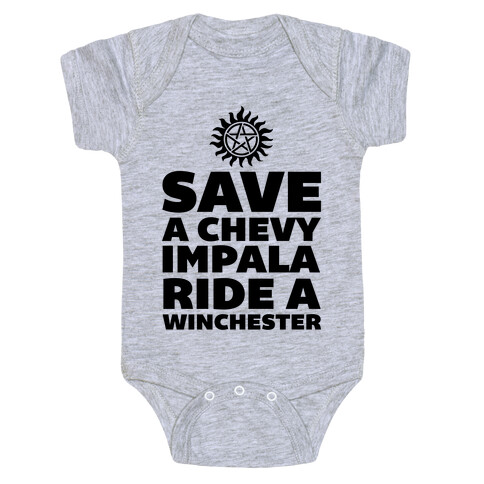 Save a Chevy Impala, Ride a Winchester Baby One-Piece