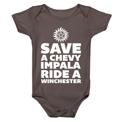 Save a Chevy Impala, Ride a Winchester Baby One-Piece