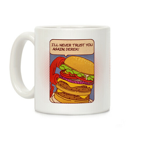 Burger Pop Art Comic Panel Coffee Mug