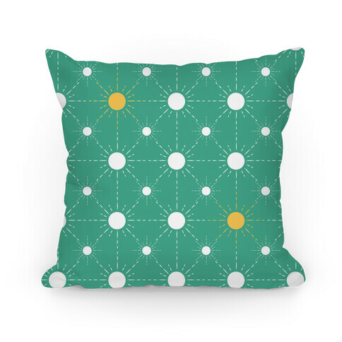 Sunshine Diamond Green Pattern Pillow