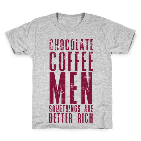 Chocolate Coffee Men Kids T-Shirt