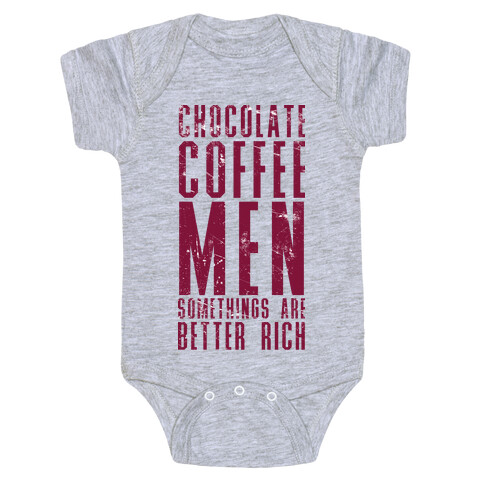 Chocolate Coffee Men Baby One-Piece