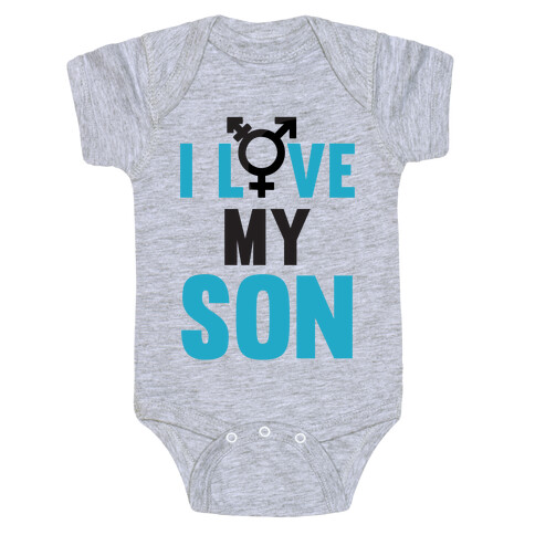 I Love My Trans Son Baby One-Piece