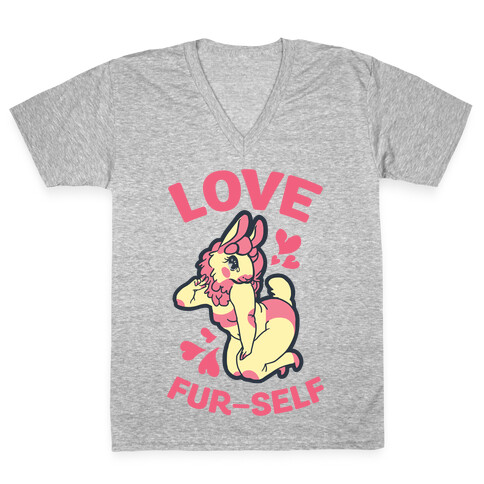 Love Fur-self V-Neck Tee Shirt