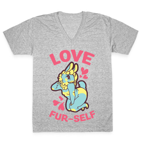 Love Fur-self V-Neck Tee Shirt